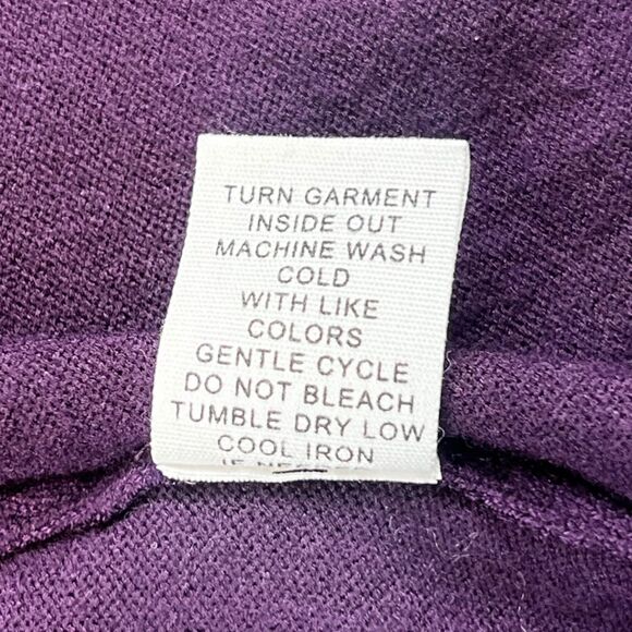 89th Madison Cardigan 1X Purple Open Front Silver Studded Dark Academia Sweater - Picture 9 of 9